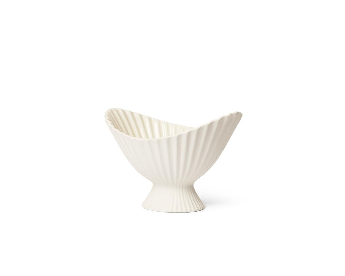 Fountain skål, L19 cm - Off-white